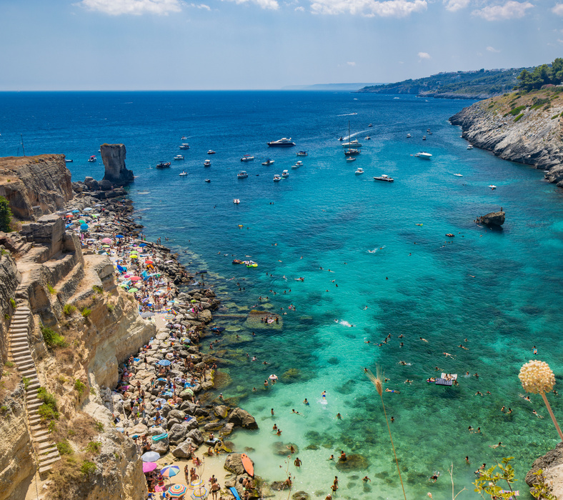 Porto Miggiano in barca